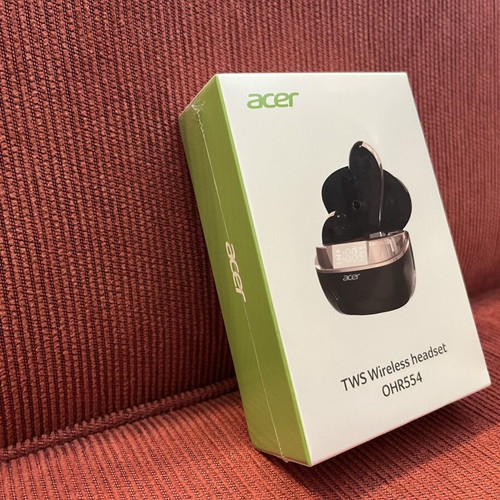 Acer OHR554 TWS Bluetooth Earbuds brand new, sealed, black