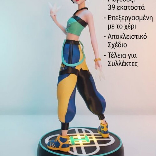 Zoey Fanart Exclusive 3D Printed Figure 39 cm new