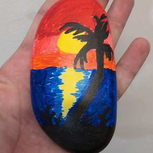 Painted stone new