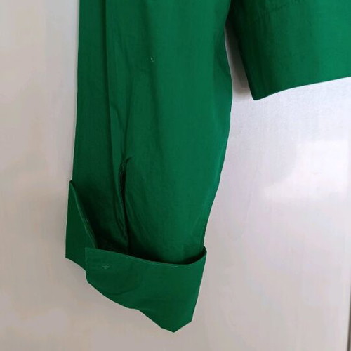 Stradivarius crop shirt green like new, size L