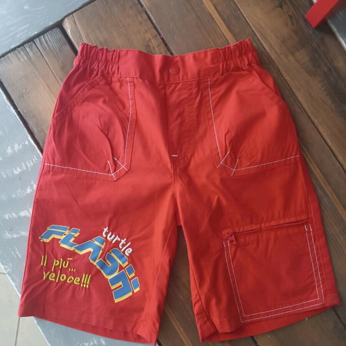 Chicco boy's red cotton shorts size 98 like new