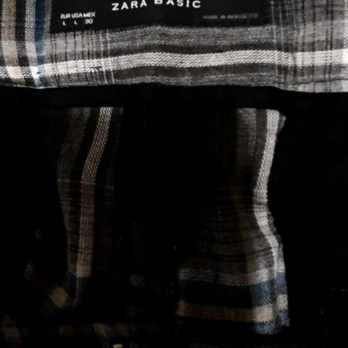 Zara high-waisted plaid pants large, wide fit, like new