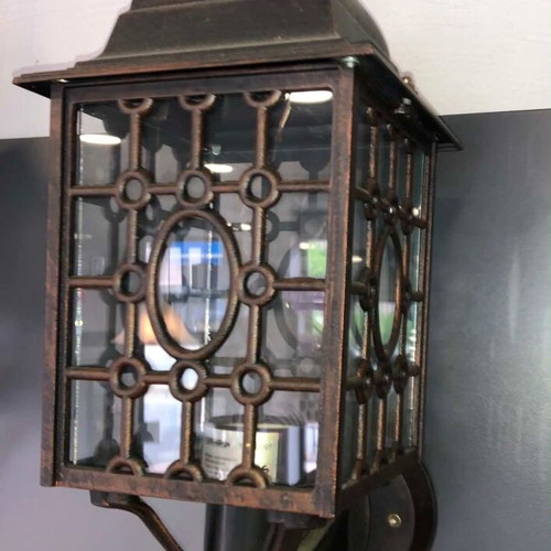 Aluminum Lantern Wall Light new