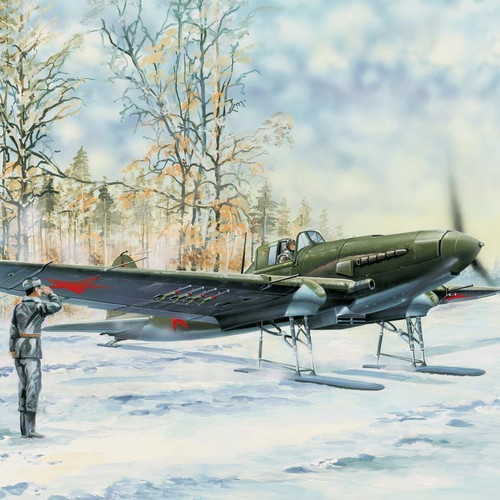 HobbyBoss Il-2 Sturmovik 1/32 scale καινούργιο, με πέδιλα χιονιού
