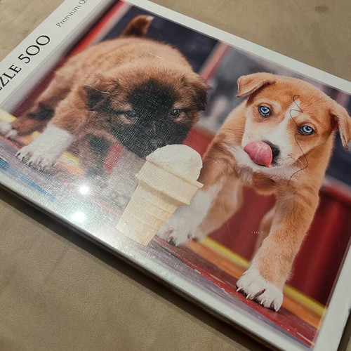 Puzzle 500 pieces with dogs new