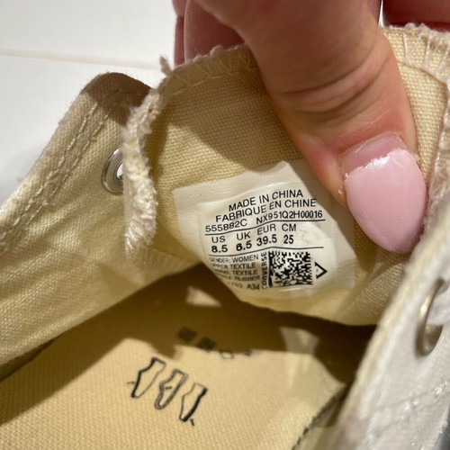 Converse used beige shoes size 39.5