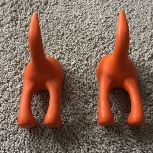 IKEA orange playful hangers like new