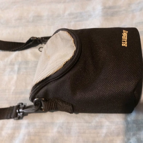BlueSky camera carrying bag like new, black with gray detail