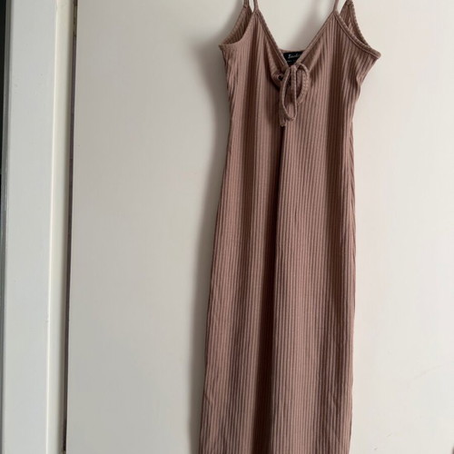 Bardot ribbed midi dress nude/beige like new size S/36
