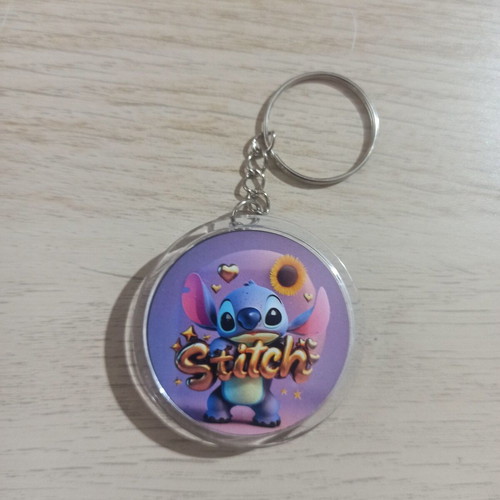 Stitch round small keychain No3 new