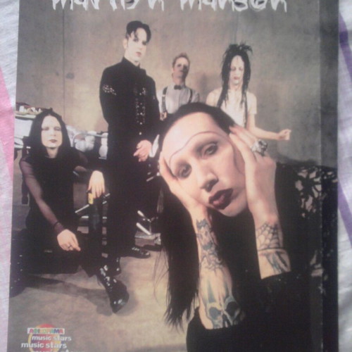 Marilyn Manson & Chemical Brothers poster used, 30x23 cm