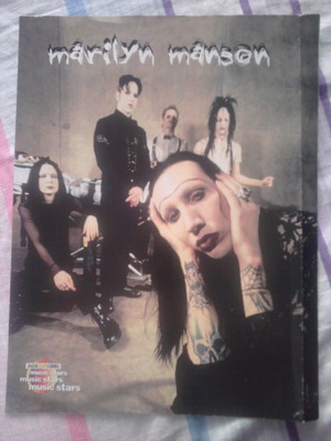 Marilyn Manson & Chemical Brothers poster used, 30x23 cm