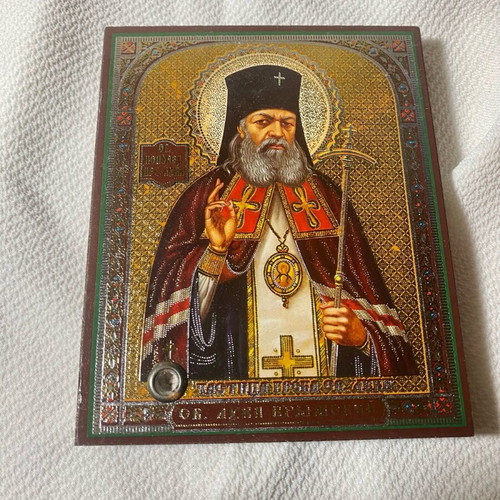 Religious small icons used, set of 3 pieces