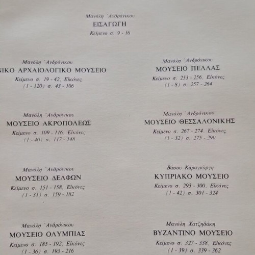 The Greek Museums book like new, Greek language
