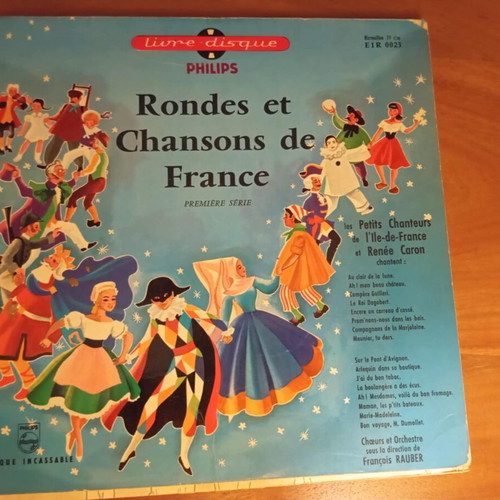 Rondes et Chanson de France vinyl 45rpm used, French children's songs