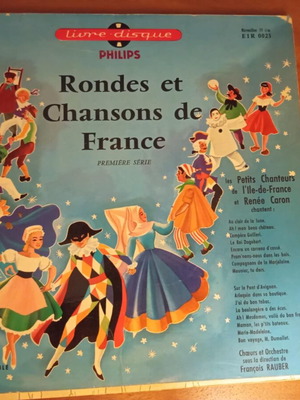 Rondes et Chanson de France vinyl 45rpm used, French children's songs