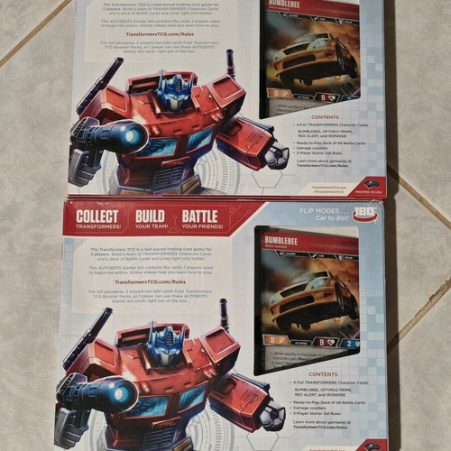 Transformers TCG Autobots Starter Set new, pack of 2