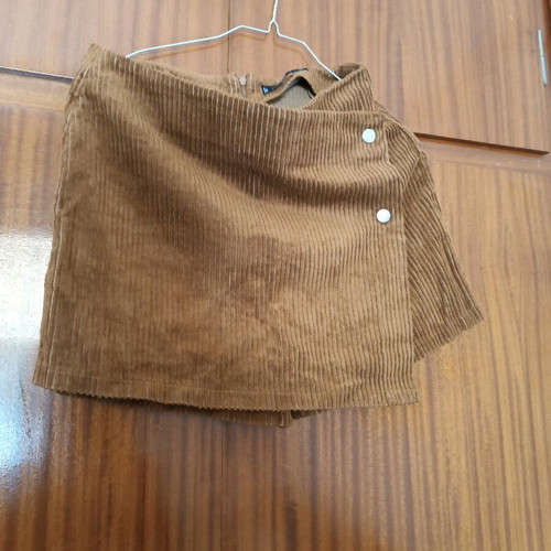 Corduroy skirt-shorts brown new size M