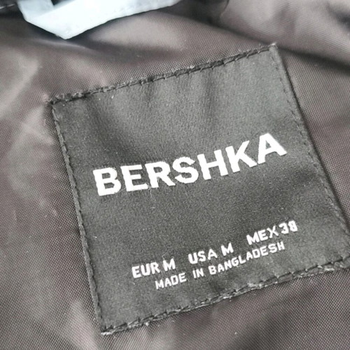 Men's light blue puffer jacket Bershka size M new