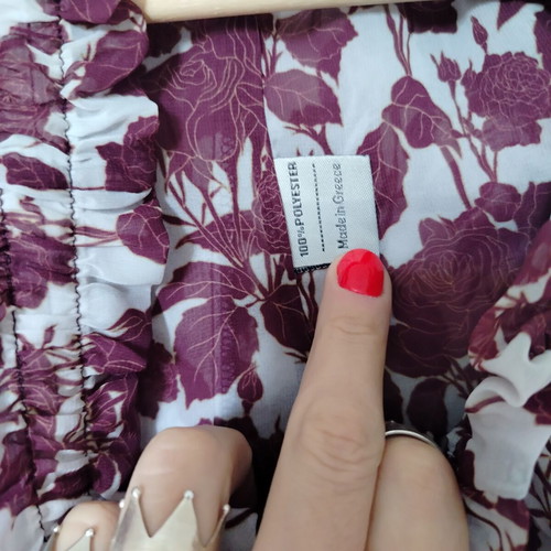 Vassia Kostara floral wide-leg pants, one size