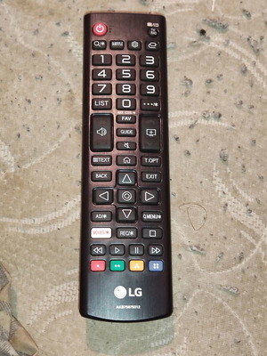 LG remote control used, original for LG TV with batteries