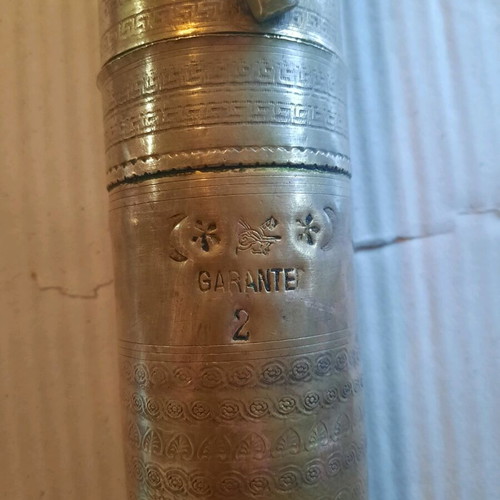 Bronze mill used with Ottoman seal, height 33 cm