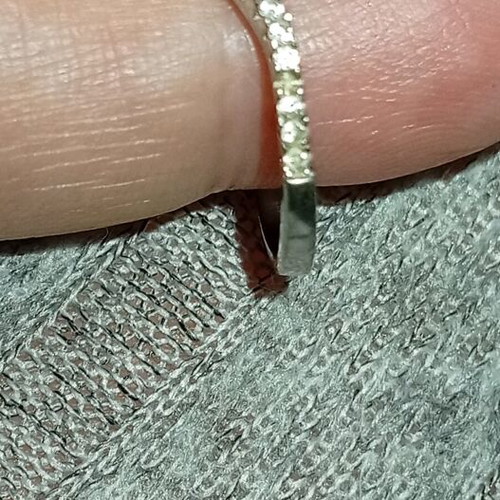 Silver solitaire ring 925, delicate design