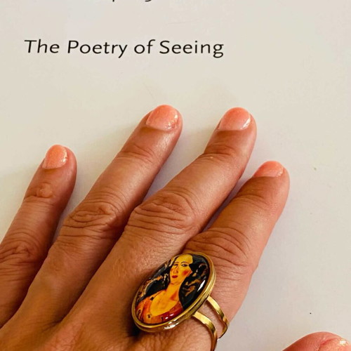 Handmade adjustable ring with Amedeo Modigliani painting