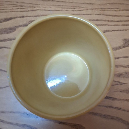 Ceramic yellow flowerpot new