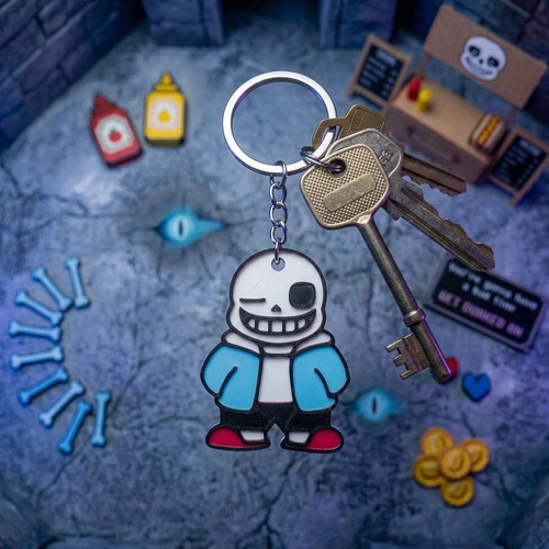 Sans Undertale 3D printed keychain