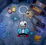 Sans Undertale 3D printed keychain