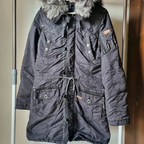 Khujo women's coat like new, gray, size L