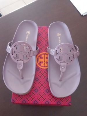 Tory Burch Miller σαγιονάρες σαν καινούργιες, μέγεθος 38, μωβ