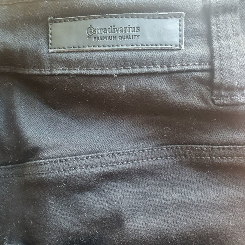 Stradivarius black jeans size M 38 10, like new, elastic fabric