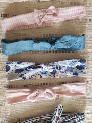 Baby hairbands like new, set of 6 pieces
