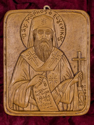 St. Mark the Noble Icon made of wax, mastic and incense