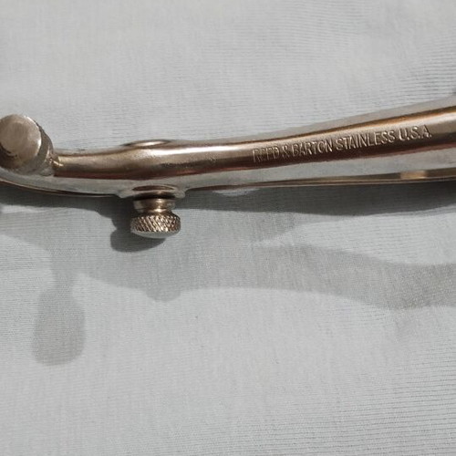 Vintage Reed & Barton Military Medical Speculum stainless steel like new