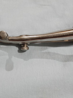 Vintage Reed & Barton Military Medical Speculum stainless steel like new