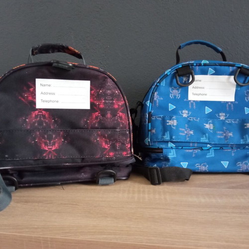 Polo children's insulated lunch bags used, set of 2