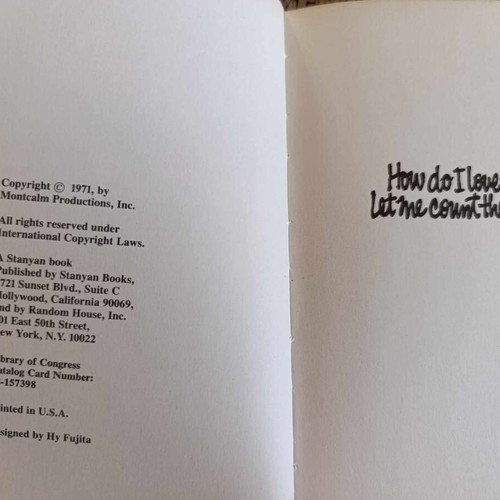 How do I love thee … let me count the ways collectible book like new