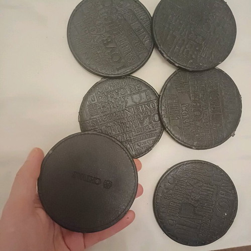 Coasters for glasses used