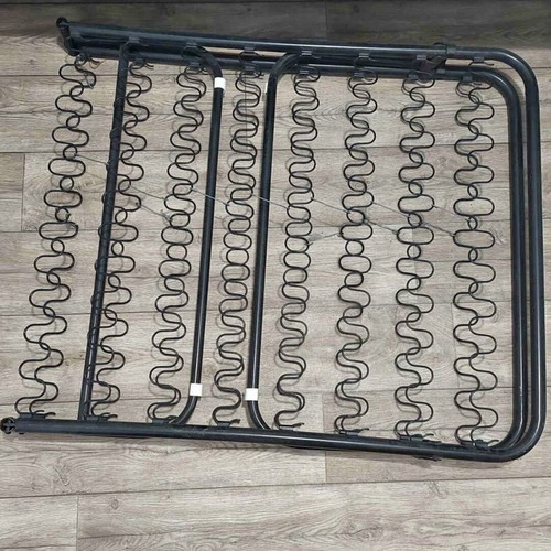 Metal bed with mattress like new