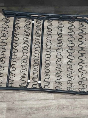 Metal bed with mattress like new