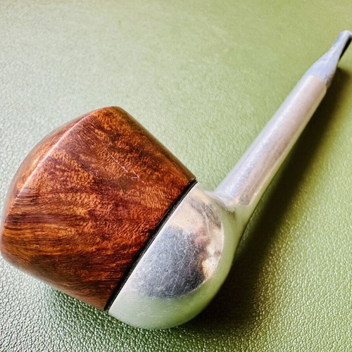 Vintage Ronson pipe from 1960s, used, aluminum body