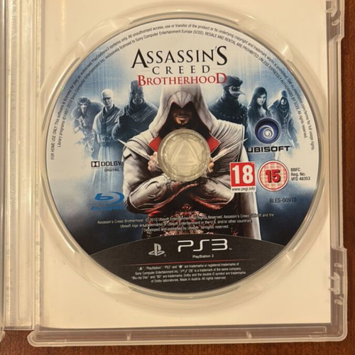 Assassin’s Creed Brotherhood PS3 game used, complete with manual