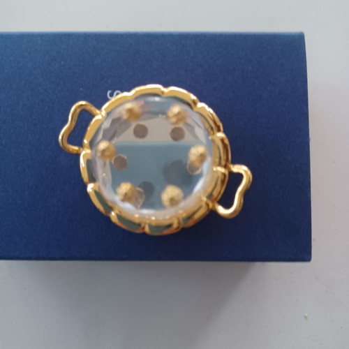 Swarovski miniature cake with plate new in packaging