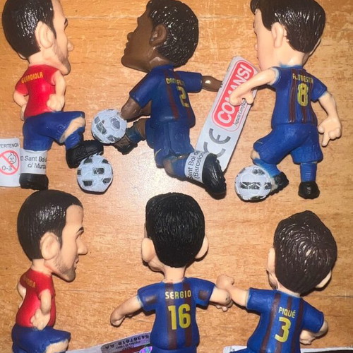 Leo Messi Barcelona Football Figures set of 17, like new