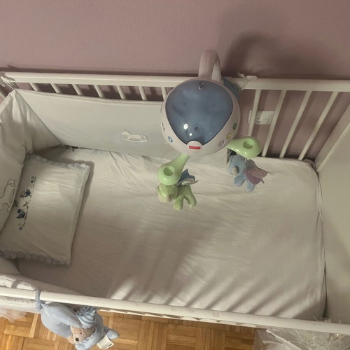 IKEA baby cot 60x120cm with anatomical bamboo mattress