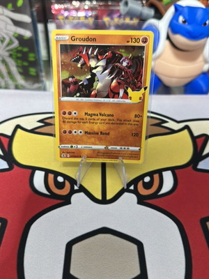 Pokemon card Groudon holographic celebrations 25th καινούργιο