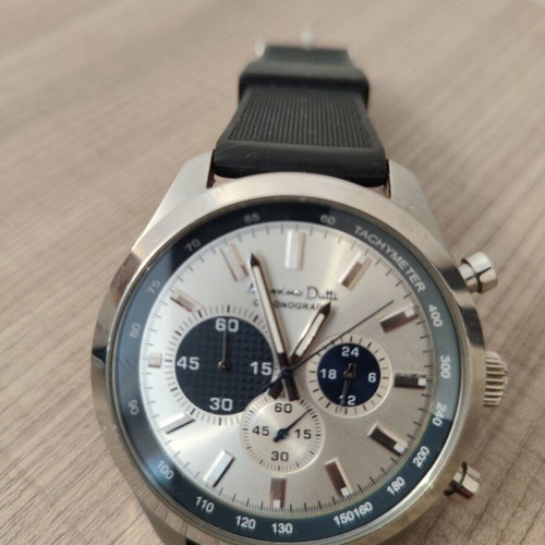 Massimo Dutti 1681/021/401 men's chronograph watch like new, blue and silver